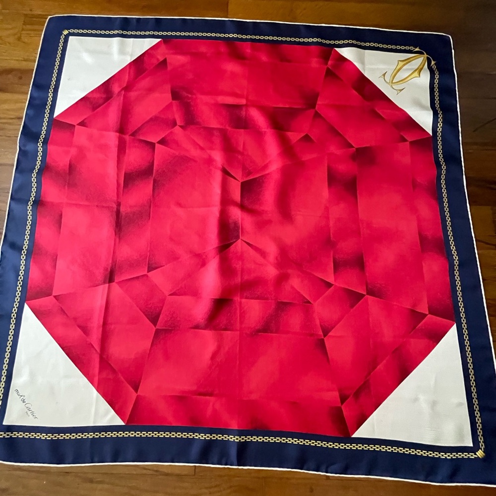 Must De Cartier Paris Silk Scarf